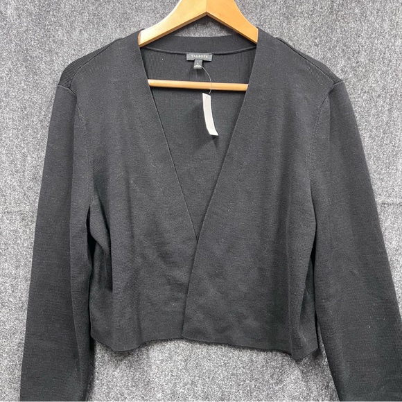 NWT Talbots Black Cardigan Women’s Sweater Size L - Picture 2 of 11